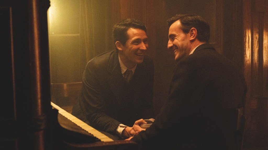 L to R: Josh O'Connor is David and Paul Mescal is Lionel in The History of Sound