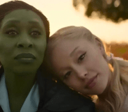 Cynthia Erivo and Ariana Grande as Elphaba and Glinda in Wicked.