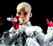 COCONA of XG performs at the Sahara Tent during the 2025 Coachella Valley Music and Arts Festival at Empire Polo Club on April 13, 2025 in Indio, California