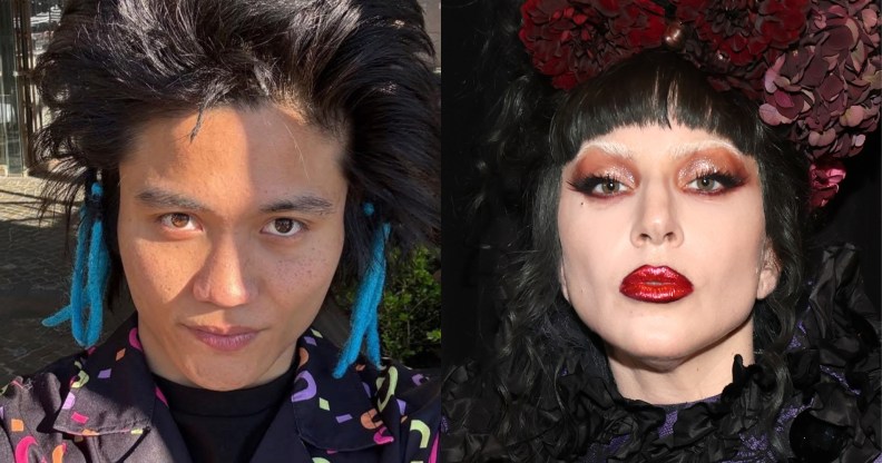 Image of Pyjama Man Johnson Wen and Lady Gaga