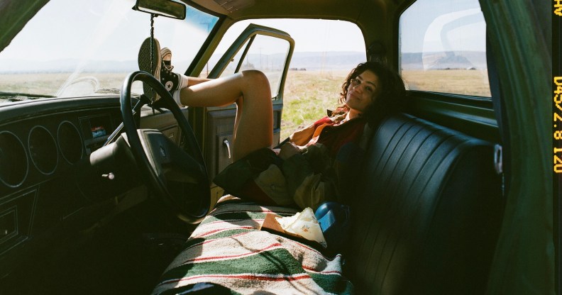 Zendaya in the first look at Euphoria season three. (Eddy Chen/HBO)