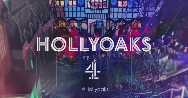 A still of Hollyoaks' opening title.