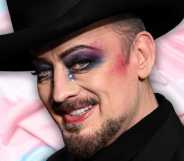 Boy George attends World Premiere of Christmas Karma at Curzon Mayfair on November 12, 2025 in London, England.