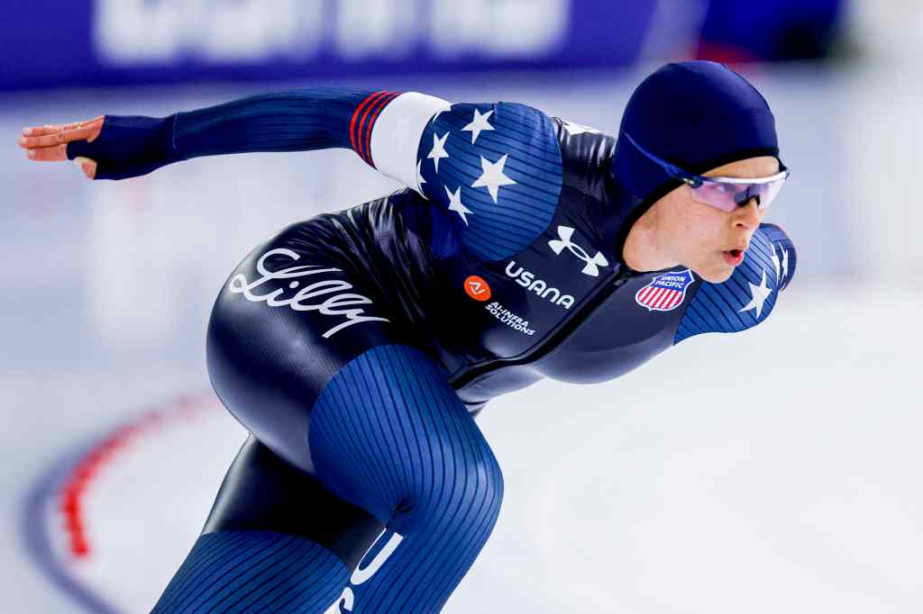 Brittany Bowe of United States of America competing on the Women's 1000m