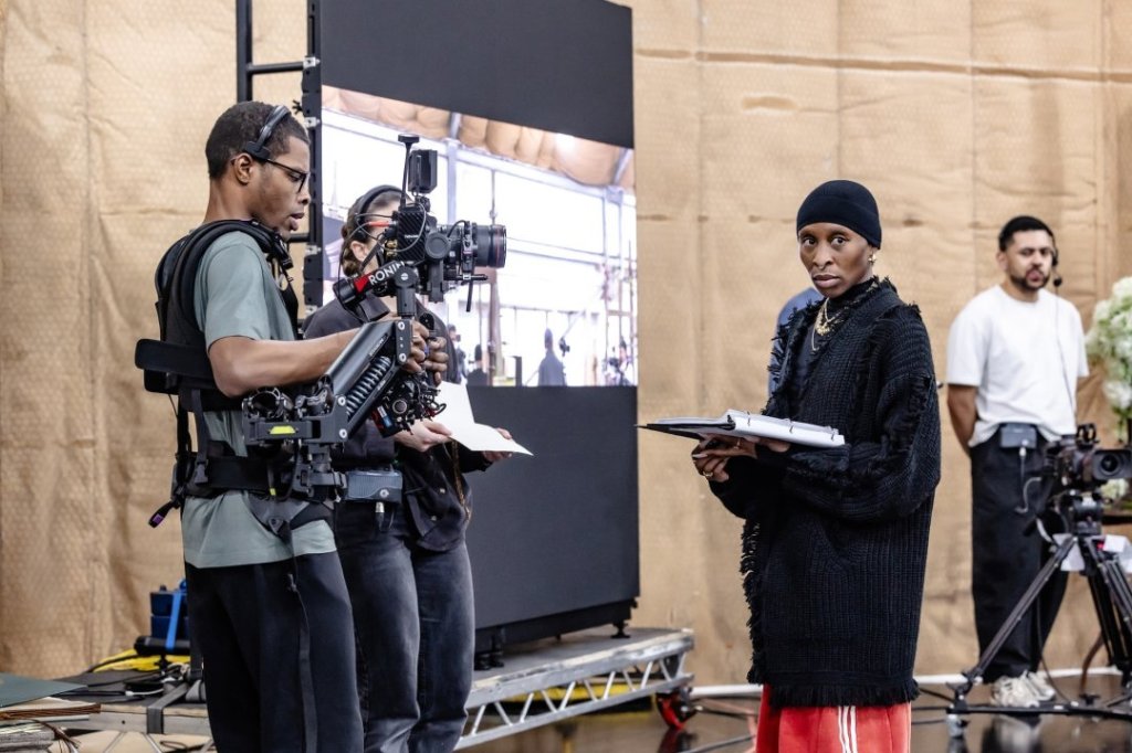 Cynthia Erivo in rehersals for Dracula.