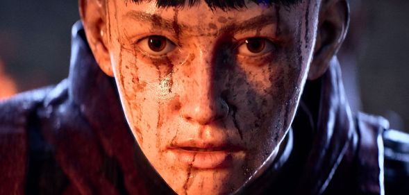 A close-up of a video game protagonist.