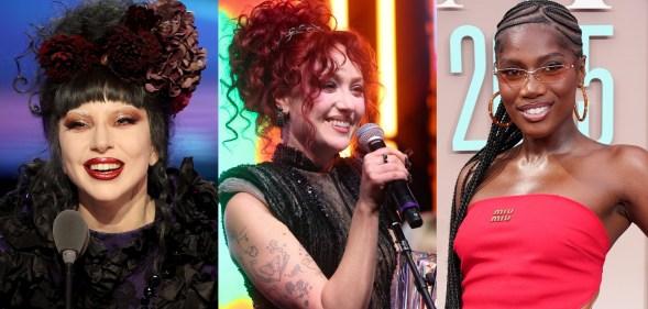 Lady Gaga, Chappell Roan and Doechii headshots