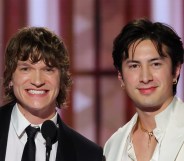 Heated Rivalry stars Connor Storrie and Hudson Williams