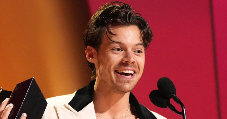 Harry Styles accepts Album Of The Year for “Harry's House”