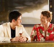 Hudson Williams and Connor Storrie in Heated Rivalry