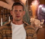 James Sutton as Hollyoaks' John Paul McQueen.