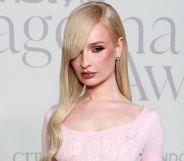 Kim Petras in pink