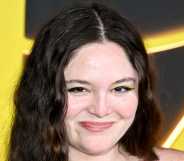 Megan Stalter at HBO's "I Love LA" Los Angeles Premiere held at Paramount Studios on October 28, 2025 in Los Angeles, California.