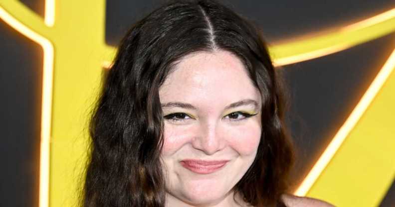 Megan Stalter at HBO's "I Love LA" Los Angeles Premiere held at Paramount Studios on October 28, 2025 in Los Angeles, California.