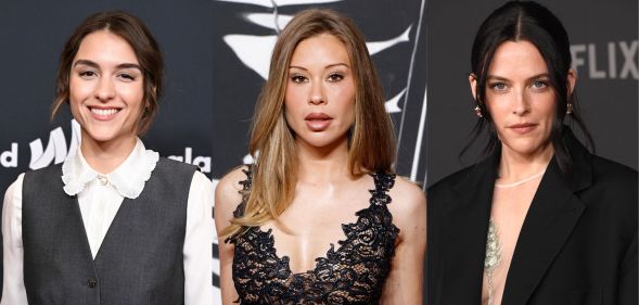 Quinn Shephard, Gabby Windey and Riley Keough pose at separate red carpet events.