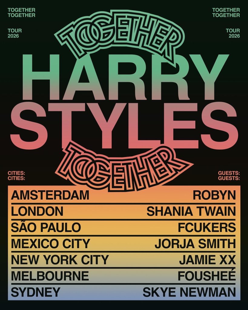 Harry Styles Together Together tour ticket information.