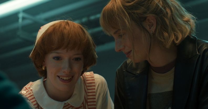 Vickie and Robin together in Stranger Things.
