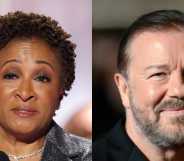 Wanda Sykes presented at the 83rd Annual Golden Globes and accepted an award on behalf of Ricky Gervais, who was not in attendance.