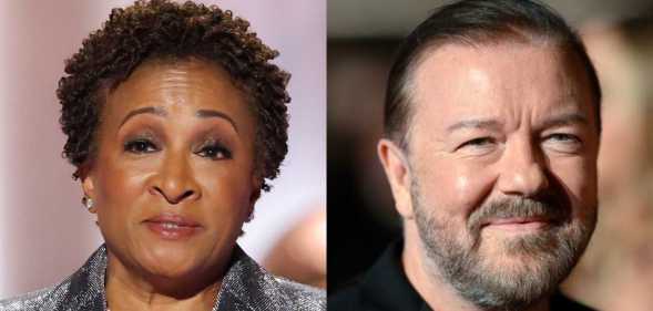 Wanda Sykes presented at the 83rd Annual Golden Globes and accepted an award on behalf of Ricky Gervais, who was not in attendance.