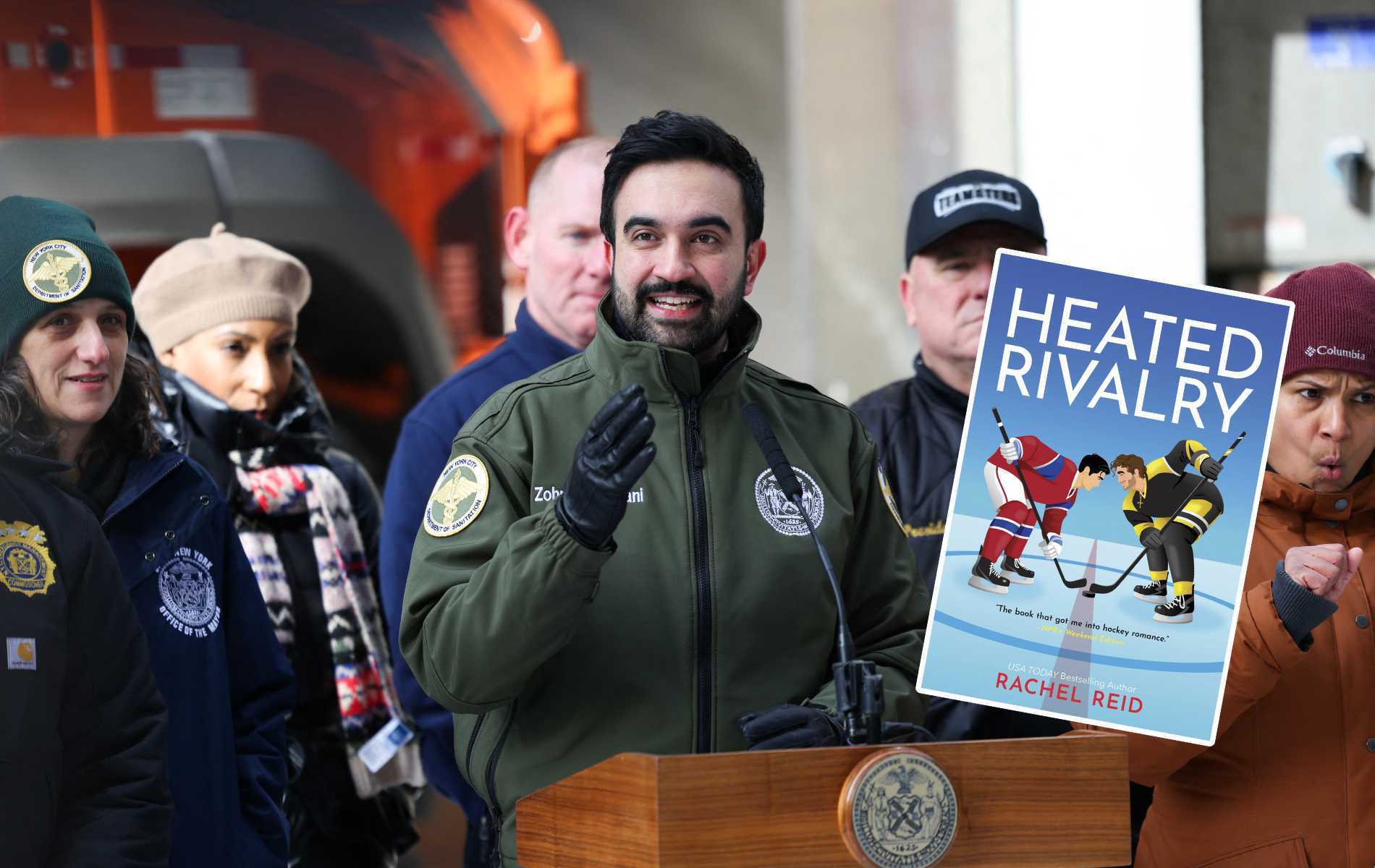 Zohran Mamdani urges New Yorkers to stay home and read Heated Rivalry during snow storm