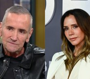 DJ Fat Tony spaeking on This Morning and an image of Victoria Beckham posing for the camera