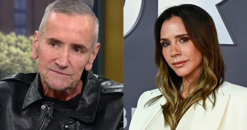DJ Fat Tony spaeking on This Morning and an image of Victoria Beckham posing for the camera
