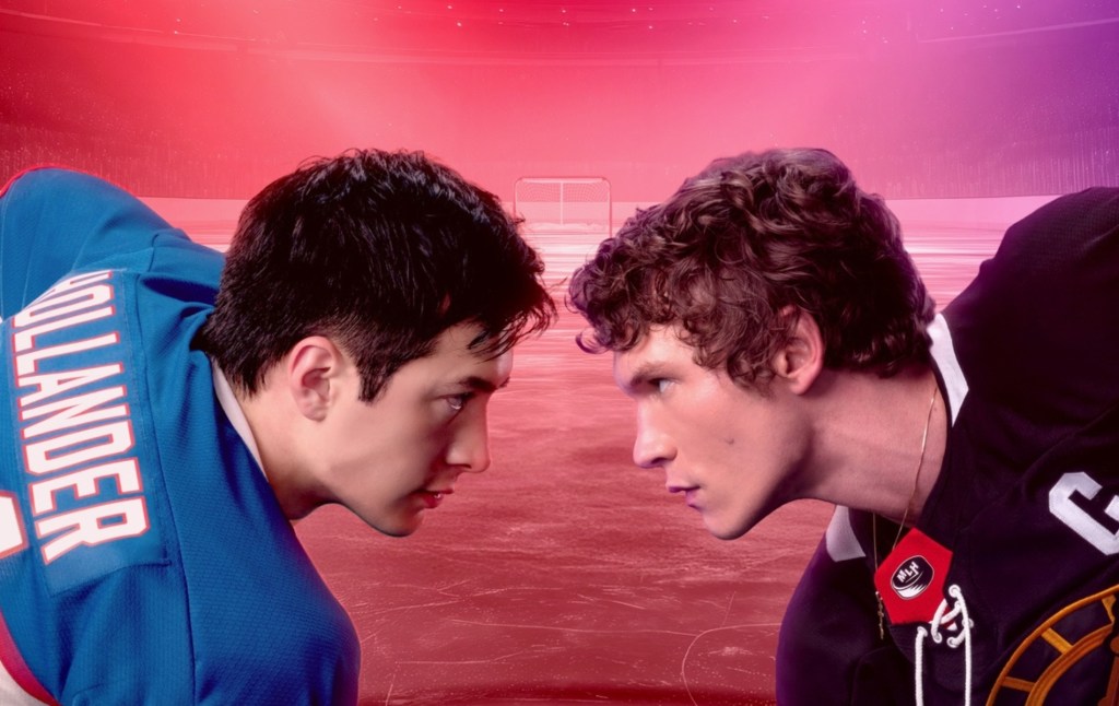 Hudson Williams as Shane Hollander and Connor Storrie as Ilya Rozanov