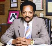 Reverend Jesse Jackson poses for a portrait at his Operation PUSH office in August 1982 in Chicago, Illinois.