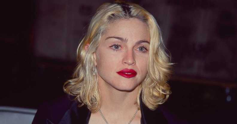 American singer & actress Madonna attends a Martha Graham dance event at the City Center, New York, New York, October 2, 1990.