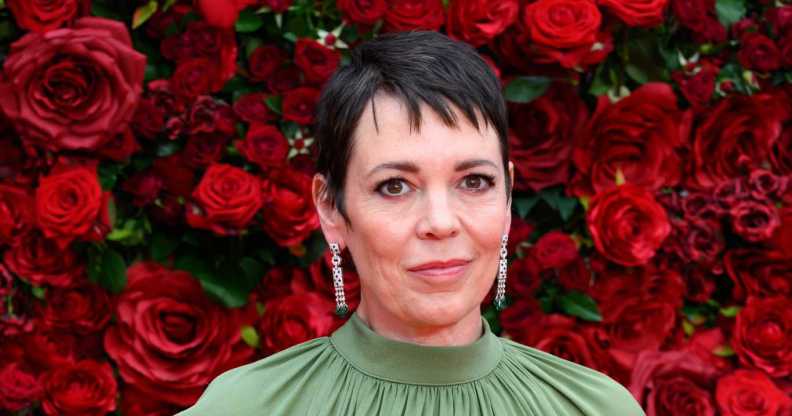 Olivia Colman attends "The Roses" UK Premiere at the Odeon Luxe Leicester Square on August 28, 2025 in London, England.