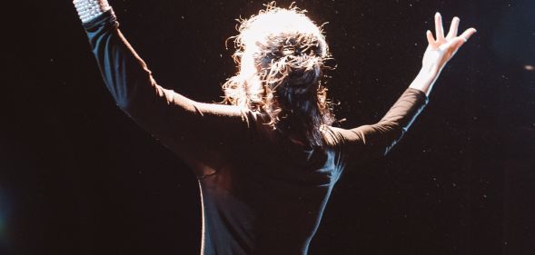 A person on a stage.