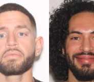 (L-R): Suspect Jean Gabriel Borja Gil De La Madr has been charged with the murder of Julien Emmanuel Cruz.