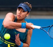 Destanee Aiava playing tennis