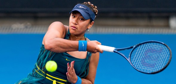 Destanee Aiava playing tennis