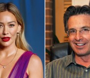 Hilary Duff and Robert Carradine