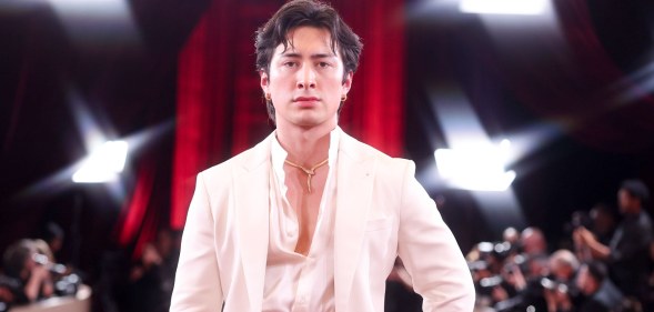 Hudson Williams at the Golden Globes