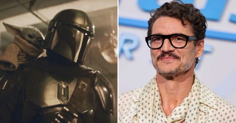 Pedro Pascal appears in The Mandalorian and Grogu