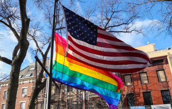 The Pride flag was re-instated at the Stonewall National Monument