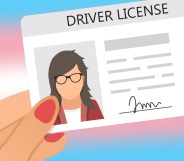 trans person driving licence