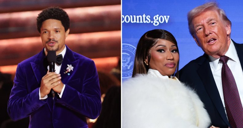 Trevor Noah, Nicki Minah and Donald Trump