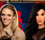 Fighters Summer Brady and Gita Figueroa looking into camera