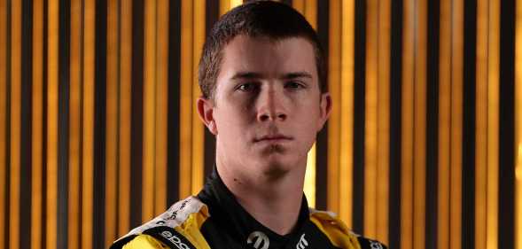 Daniel Dye poses for a photo during NASCAR Produat Charlotte Convention Center on January 20, 2026 in Charlotte, North Carolina.