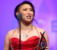 Erika Ishii at the DICE Awards.