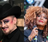 stills of Boy George and Senhit