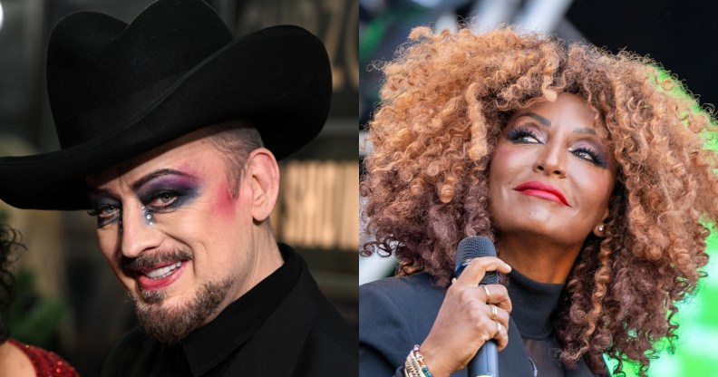 stills of Boy George and Senhit