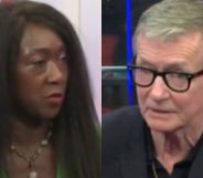 GB News host Nana Akua (left) spoke with Steve Harrison (right) on the channel's issues with advertisers.