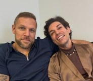 James Haskell with his arm around Tom Read Wilson