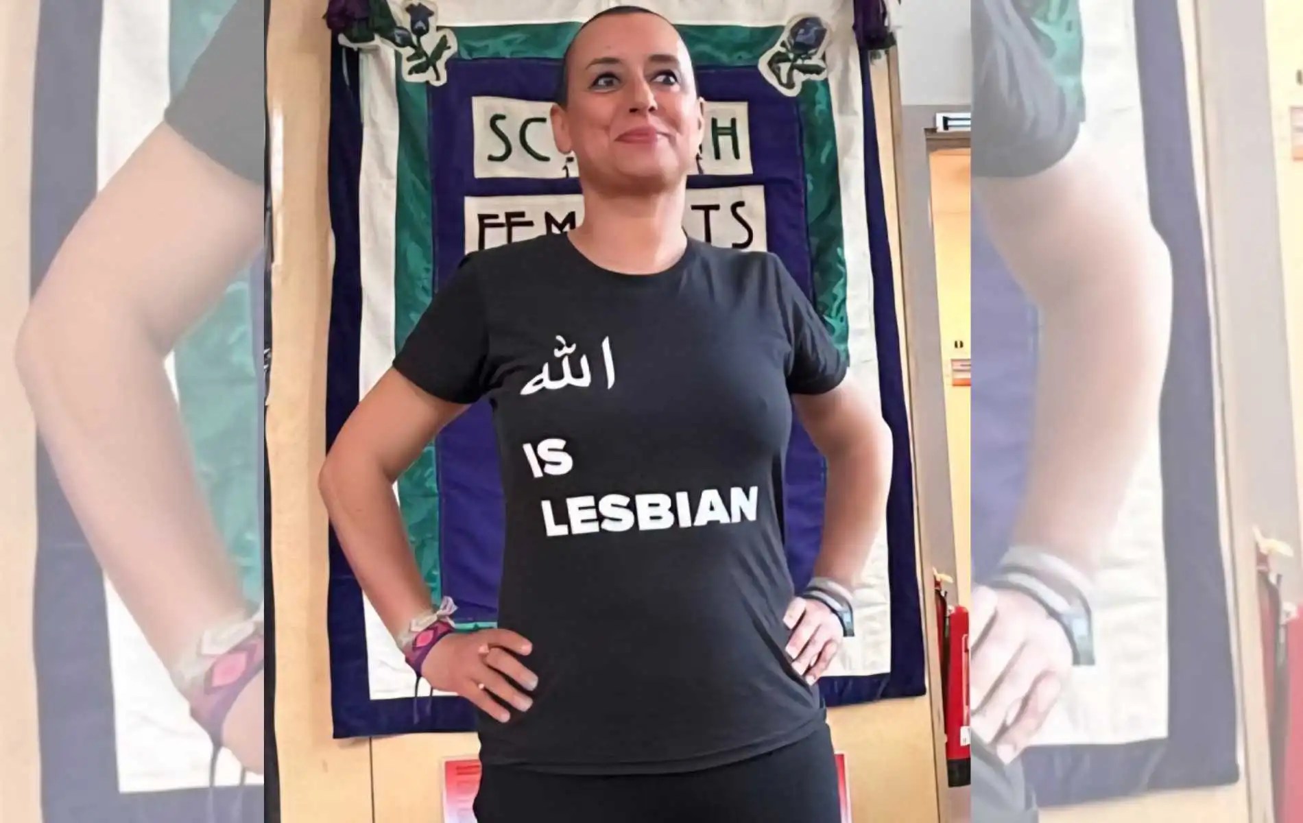Woman jailed for wearing 'Allah is a lesbian' T-shirt faces arm amputation