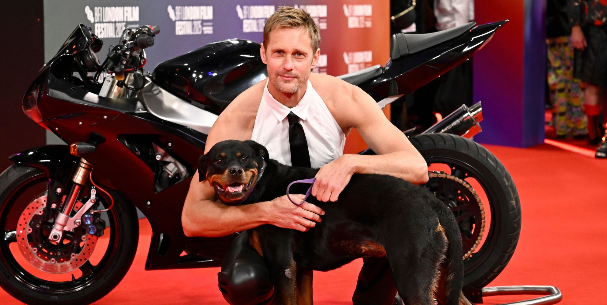 Alexander Skarsgard's dog in Pillion just won an acting award