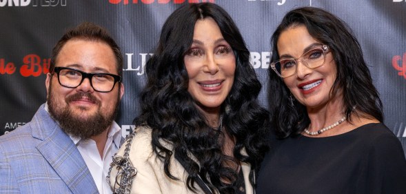 Chaz Bono, Cher and Shara Blue